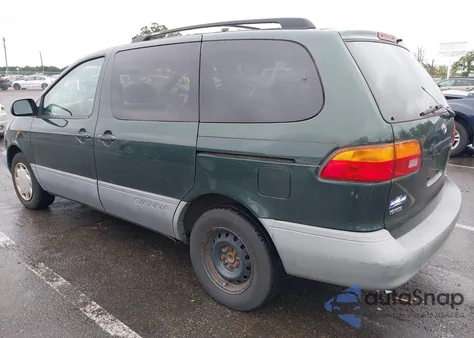 1999 Toyota Sienna Le z USA, uszkodzony, nr VIN 4T3ZF13C2XU121880